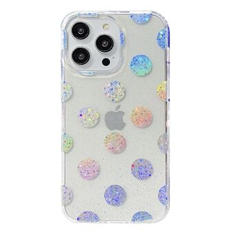 For iPhone 14 Pro IMD telefondeksel PC+TPU Glitter Powder beskyttende telefondeksel