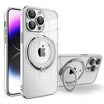 Støtsikkert deksel for iPhone 14 Pro PC+TPU-telefondeksel Roterende Kickstand-telefondeksel Kompatibel med MagSafe