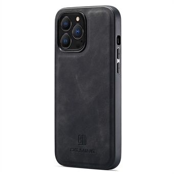 DG.MING Til iPhone 14 Pro-etui Bakvakt PC+TPU+PU-lærbelagt deksel