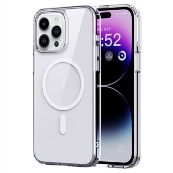 For iPhone 14 Pro TPU+PC-deksel kompatibelt med MagSafe Anti-fall slankt telefondeksel