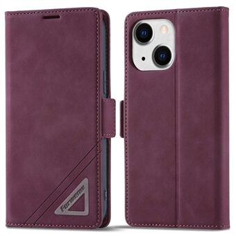 FORWENW F3-serien for iPhone 14 Plus Folio Flip Wallet Beskyttelsesveske PU-skinn Anti-fall telefondeksel med Stand