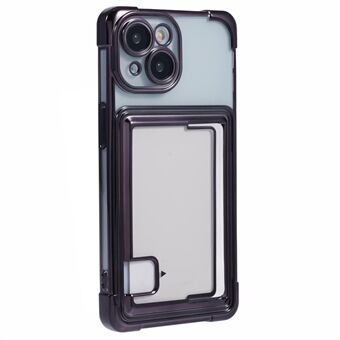 For iPhone 14 Plus Etui Kortspor Elektroplettering TPU Telefondeksel