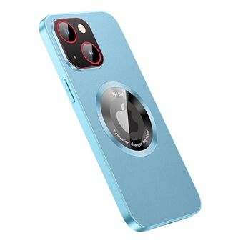 RH05 telefondeksel for iPhone 14 Plus magnetisk telefondeksel PU-skinnbelagt mykt TPU PC-deksel