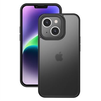 For iPhone 14 Plus telefondeksel PC+TPU Gjennomsiktig matt bakdeksel