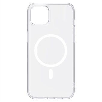 TOTU AA-160 for iPhone 14 Plus Gjennomsiktig Etui PC + TPU Telefondeksel Kompatibel med MagSafe