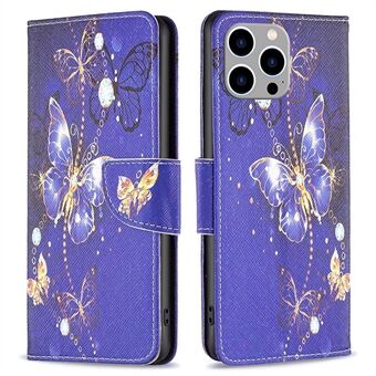 BF Pattern Printing Leather Series-2 for iPhone 14 Pro Max 6,7 tommers lommebok telefonveske PU skinn magnetisk lås Stand deksel