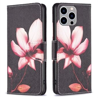 BF Pattern Printing Leather Series-2 for iPhone 14 Pro Max 6,7 tommers lommebok telefonveske PU skinn magnetisk lås Stand deksel