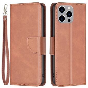 For iPhone 14 Pro Max 6,7 tommer BF Leather Series-4 Lommebokstil Anti-fall magnetisk lås Beskyttende lærtelefonveske Stand Shell med håndleddsstropp