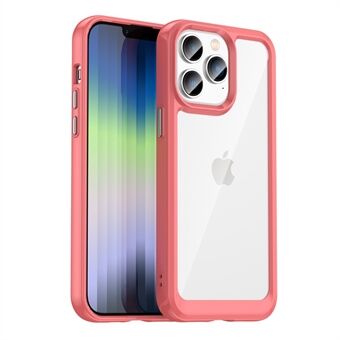 For iPhone 14 Pro Max 6,7 tommers børstetekstur Anti-fingeravtrykk TPU+akryl Anti-fall beskyttende telefondeksel