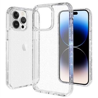 Gjennomsiktig telefondeksel for iPhone 14 Pro Max, hard PC + mykt TPU antikollisjonsbeskyttelsesdeksel