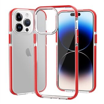 For iPhone 14 Pro Max Klart bakdeksel Combo Myk TPU TPE støtfanger forsterkede hjørner Fallsikkert telefondeksel