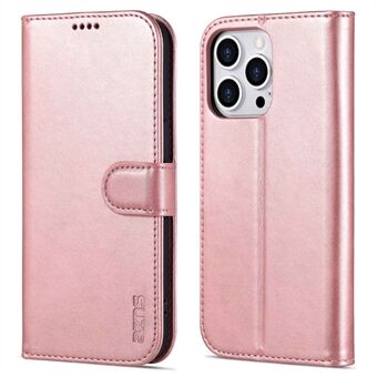 Stand For iPhone 14 Pro Max 6,7 tommer fallsikkert PU-skinnveske Sammenleggbart lommebokstativ Beskyttende anti- Scratch telefondeksel