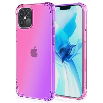 For iPhone 14 Pro Max 6,7 tommers gradientdesign støtdempende TPU myk Edge med forsterkede hjørner, beskyttelsesdeksel