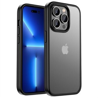 IPAKY For iPhone 14 Pro Max 6,7 tommer gummiert telefondeksel Myk TPU-ramme Hard PC-bakside Beskyttelsesdeksel med hudberøring