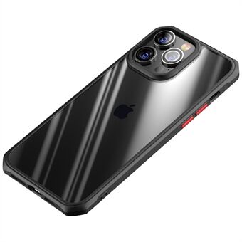 For iPhone 14 Pro Max 6,7 tommers TPU-ramme PC Bakside Gjennomsiktig deksel Airbag hjørne Beskyttende telefonveske