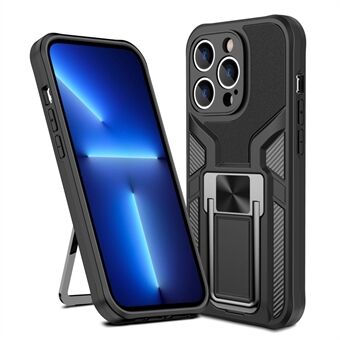 Armor Series for iPhone 14 Pro Max 6,7 tommers bilfeste Magnetic Attraction PC + TPU-beskyttelsesdeksel Skjult Kickstand Drop-sikker veske