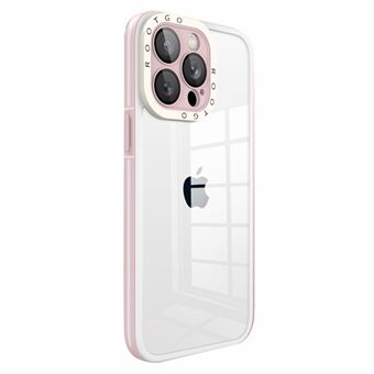 For iPhone 14 Pro Max 6,7 tommers beskyttelsesdeksel PC+TPU Hybrid støtsikkert telefonskall med glasslinsedeksel