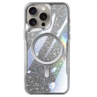 For iPhone 14 Pro Max Deksel Kompatibel med MagSafe PC+TPU Telefondeksel Gradient Glitter