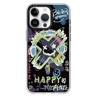 JAUCASE for iPhone 14 Pro Max Magnetisk Telefonveske Graffiti-mønster PC+TPU Anti-Fall Deksel