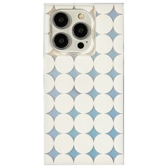 For iPhone 14 Pro Max TPU-deksler Laser Polka Dot Telefonveske Estetiske Firkantede Kanter