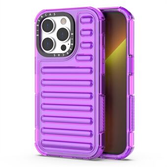 For iPhone 14 Pro Max Deksel Stripe Design Anti-Slip Avtakbart TPU+PC Telefondeksel