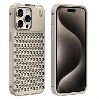 R-JUST RJ58 For iPhone 14 Pro Max Etui Auto Pop-Up Varmeavledning Aromaterapi Aluminium Legering Deksel