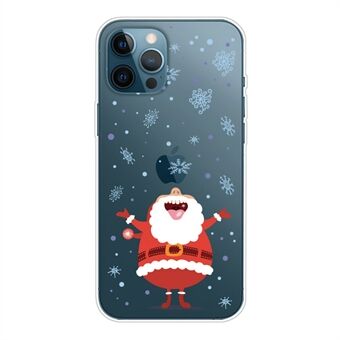 For iPhone 14 Pro Max Myk TPU julemønsterutskrift Telefondeksel Anti-fall beskyttelsesveske