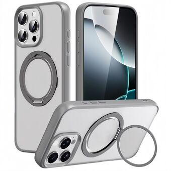 For iPhone 14 Pro Max Etui Kompatibel med MagSafe Roterende Stativ TPU+PC Telefondeksel