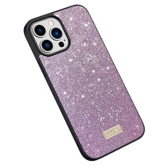 SULADA For iPhone 14 Pro Max Glitter Paljetter Telefondeksel PU-skinnbelagt PC + TPU Anti- Scratch Telefonveske