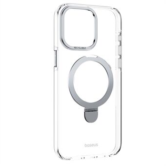 BASEUS Smart Ring Series For iPhone 14 Pro Max Gjennomsiktig Etui Kompatibel med MagSafe Støtsikker PC+TPU Deksel med Stativ