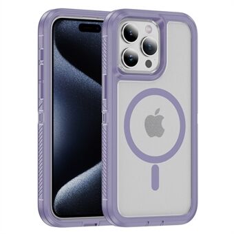 For iPhone 14 Pro Max Deksel Matt TPU+PC Bakdeksel Kompatibel med MagSafe