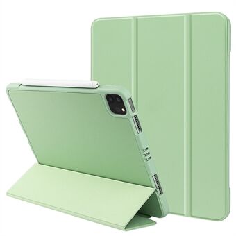 Tri-fold Myk Silikon + TPU Stativ Smart Auto Sleep / Wake Cover med Blyantholder for iPad Pro 11 (2022) / (2021) / (2020) / (2018)