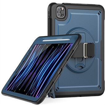 For iPad Pro 11 (2018) / (2020) / (2021) / (2022) / iPad Air (2020) / (2022) Etui med støtteben og pennholder for nettbrett.