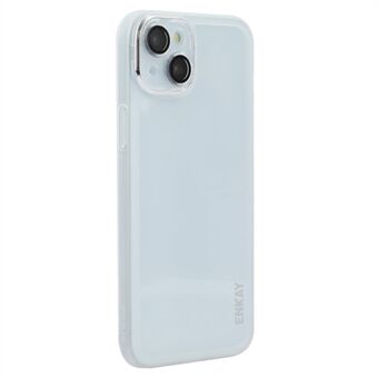 ENKAY HAT PRINCE For iPhone 15 Etui Matt TPU Telefondeksel med Linsefilm