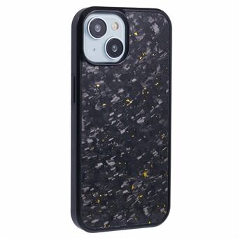 For iPhone 15 Magnetisk Etui Smidd Tekstur Aramidfiber+TPU Anti-Sklifunksjon Telefondeksel