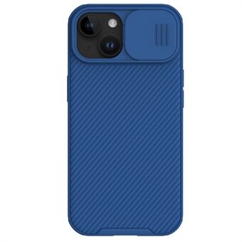 NILLKIN CamShield Pro Series for iPhone 15 glideslidende kameralokk mobildeksel PC+TPU anti-slip beskyttelse