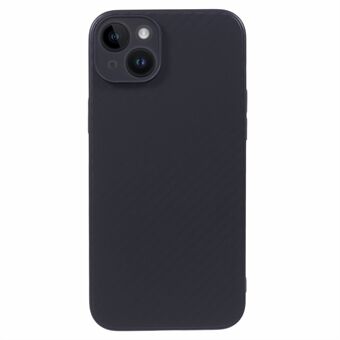 Karbonfiber teksturert TPU-etui for iPhone 15, ripebestandig beskyttende telefondeksel