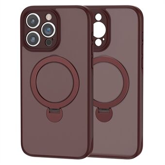 For iPhone 15 Matt Telefonveske TPU+Akryl Støttefodral