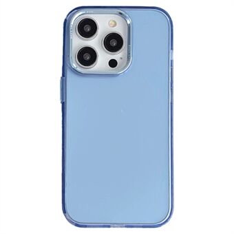 For iPhone 15-etui Aluminiumslegering Linseramme Motstå riper TPU+PC Mobildeksel