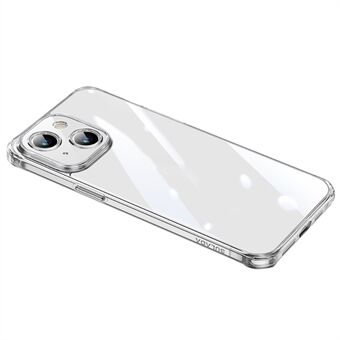 SULADA Ultraklar telefondeksel for iPhone 15-etui TPU + herdet glass slank telefonetui