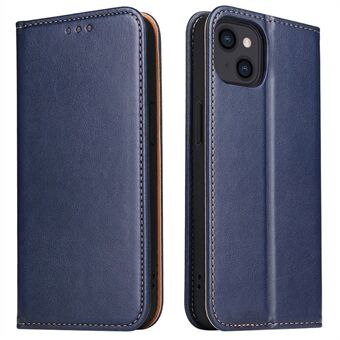 FIERRE SHANN For iPhone 15 Etui Støtte Lommebok PU Skinn Telefonomslag