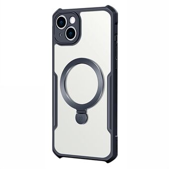 XUNDD For iPhone 15 Akryl+TPU Magnetisk Telefon Deksel Støtsikker Støttebelegg - Svart