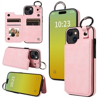 003 Anti-Drop Kickstand Case for iPhone 15 Case PU+TPU Phone Protector - 003 Anti-Drop stativdeksel for iPhone 15 Case PU+TPU Telefonbeskytter