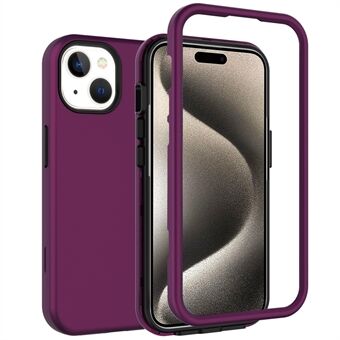 GW03 For iPhone 15 Etui, gummiert TPU + PC, Anti-fingerprint Telefondeksel