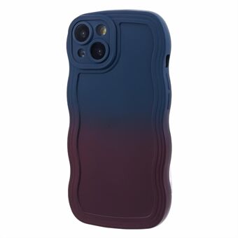 JTW-serien for iPhone 15 TPU-etui med tofargede dobbeltsidige gummidekning