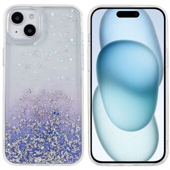 DFANS Starlight Shining Series for iPhone 15-etui Stilig glitrende PC+TPU-telefondeksel