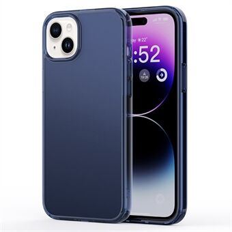 For iPhone 15 Mobiltelefondeksler Støtdempende Matt TPU+PC Bakdeksel