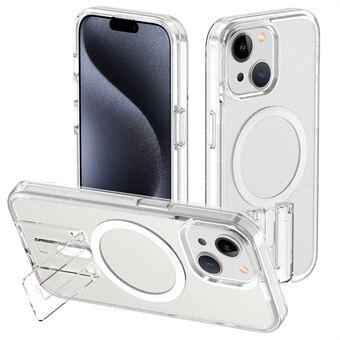 For iPhone 15-deksel kompatibelt med MagSafe TPU+PC bakdeksel