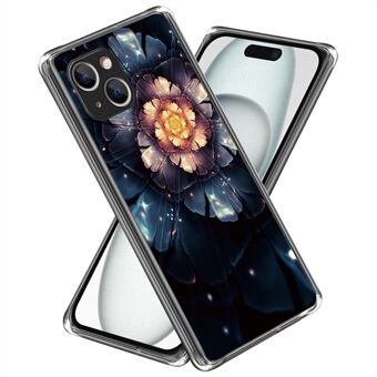 For iPhone 15 Mobildeksel Slim-Fit Mønsterutskrift TPU Bakdeksel