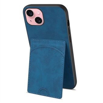 For iPhone 15 Kickstand Case Card Holder PU Leather Coated TPU Back Cover

For iPhone 15 Kickstand-deksel med kortlomme, PU-lærbelagt TPU-bakdeksel